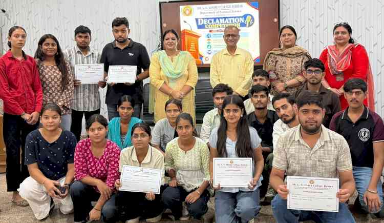 Global Politics, Viksit Bharat Issues Dominate Speech Contest; Gagan Wins