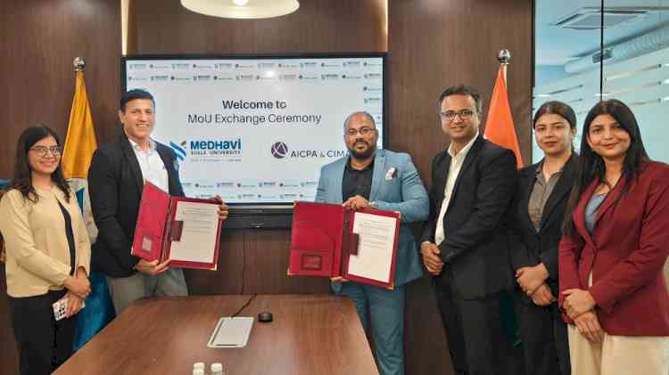 AICPA & CIMA Partners with Medhavi Skills University to Bring Global Business and Finance Qualification into India's Skills-First Education
