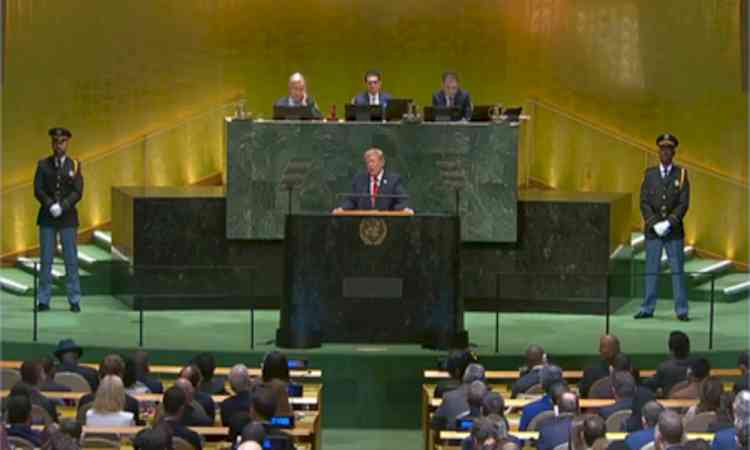 Trump criticises UN, multilateralism, declares 'there's no global govt'