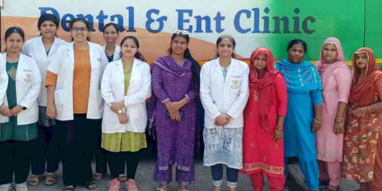 गांव बहल्बा में स्वास्थ्य शिविर में 50 ग्रामीणों की जांच