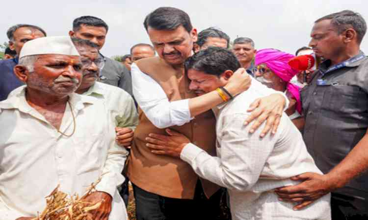Maha govt to issue notification on drought in two days; stands firmly with farmers: CM Fadnavis