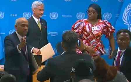 EAM Jaishankar shuts down Pakistani journalist at UN Headquarters: 'A terrorist country is asking me that?'