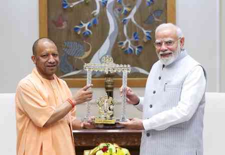 UP CM Yogi Adityanath meets Prime Minister Narendra Modi