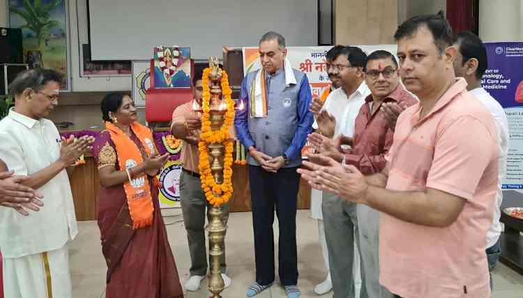 Senior BJP leader Sanjay Tandon inaugurates health camp, listens to 138th episode of ‘Mann Ki Baat’
