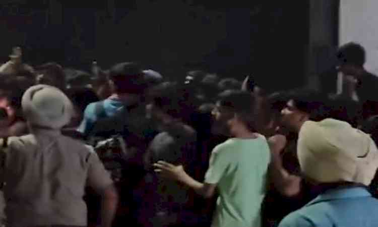 Students’ protest turns violent in Punjab; three police vehicles set afire