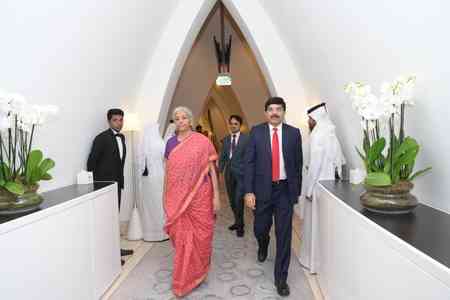 FM Sitharaman reaches Qatar to participate in Asian Infrastructure Investment Bank meet