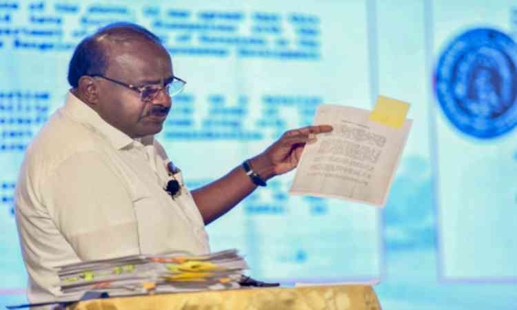 Kumaraswamy seeks Rs 3,705 crore central aid for K’taka drought