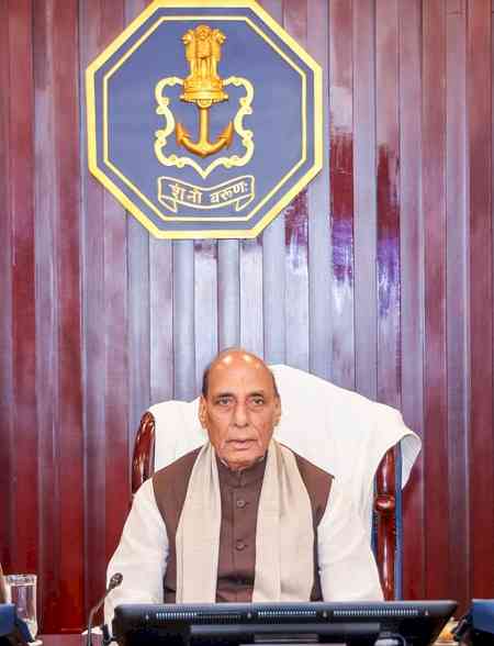 Blue-water force: Rajnath Singh hails Indian Navy’s presence in South China Sea, Atlantic