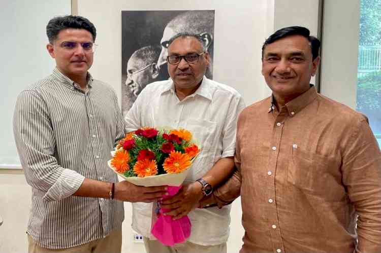 Dewan, Satvir meets Sachin Pilot, discuss Punjab Congress affairs