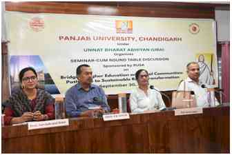 Panjab University Organised Seminar Cum Discussion for Building the Village- University Connect