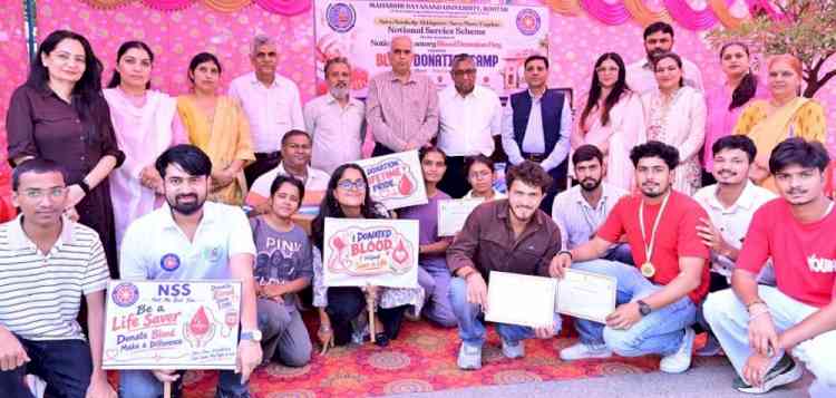 Blood donation meets road safety at MDU; 76 roll up sleeves
