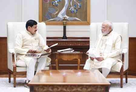 MP CM Mohan Yadav meets PM Modi, invites him to Global Investors Summit 2027 