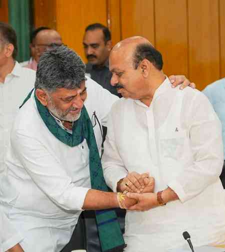 Bommai urges Karnataka CM Shivakumar to convene meeting on Bedti-Varada river-linking project soon, expedite DPR