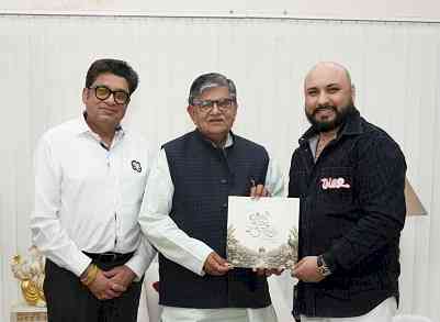 B Praak and Munish Bajaj Invite Punjab Governor Gulab Chand Kataria to Seven-Day Shrimad Bhagwat Katha Evam Bal Leela in Chandigarh