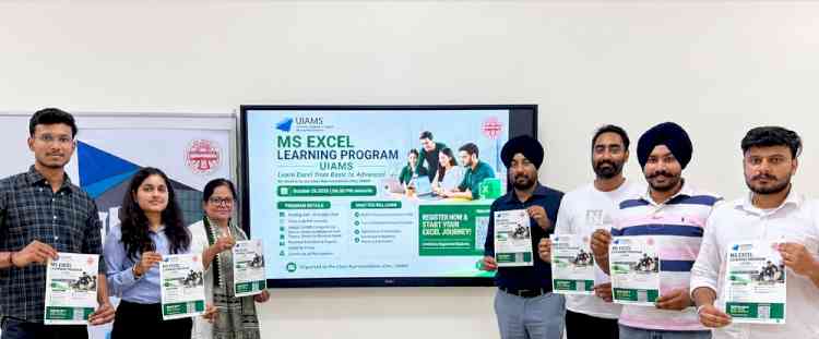 UIAMS Panjab University launches First-Ever MS Excel Learning Programme for MBA Students