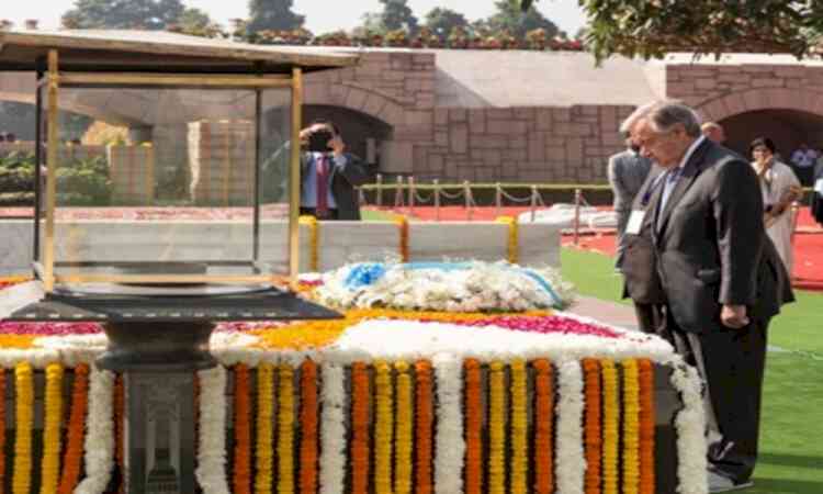 'Summon values of Mahatma Gandhi in highly-charged times': UN chief
