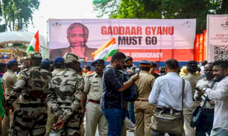 'Jai Shri Ram' slogans spark chaos during CJP protest in Mumbai's Shivaji Park