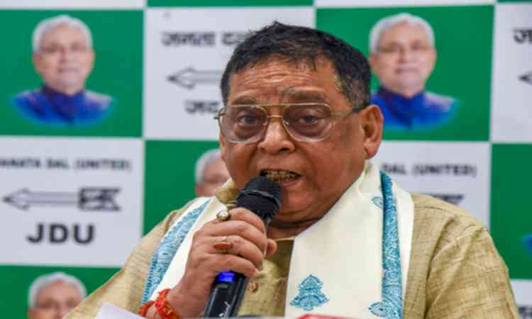 Neeraj Kumar files Patna Graduates’ MLC nomination; Lalan Singh seeks to defuse JD-U rift