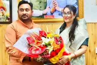 वैशाली तोमर ने भाजपा राष्ट्रीय मंत्री डॉ. भोला सिंह से की शिष्टाचार भेंट