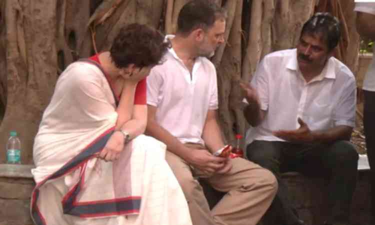 INDIA bloc MPs stage sit-in metres away from ECI office; Rahul, Priyanka enter Akashvani Bhawan
