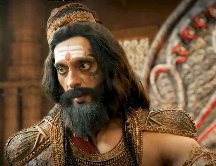 “The knee length hair, the jewellery and the detailing all add to the feeling of playing a king,” says Aabhaas Mehta on his look in Sony SAB’s Hastinapur Ke Veer