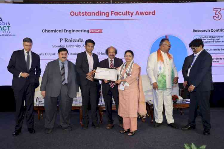 Shoolini University Faculty among ‘Most Outstanding Researcher’ in India’s Chemical Engineering field
