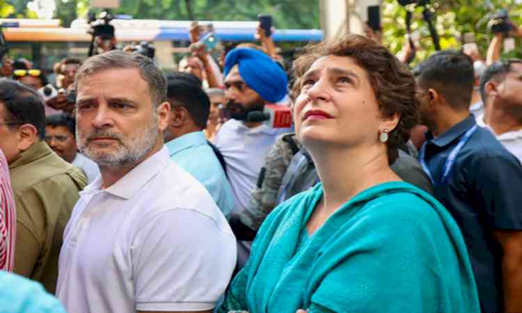 Rahul Gandhi, Priyanka released after hours in detention following Opposition protest