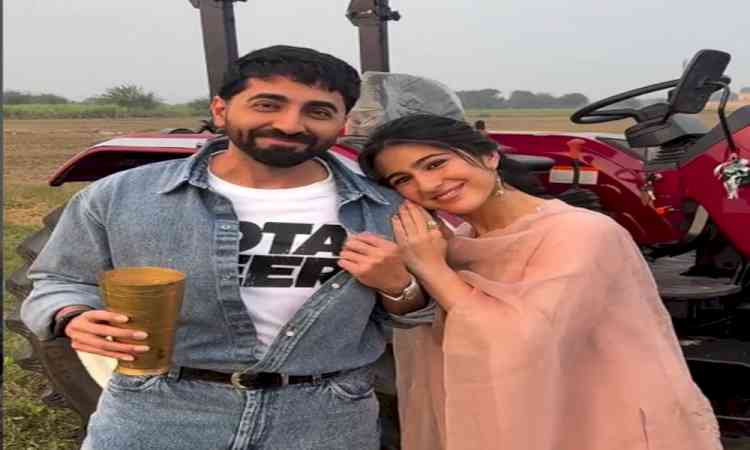 Ayushmann Khurrana enjoys lassi as Sara Ali Khan embraces Punjabi culture
