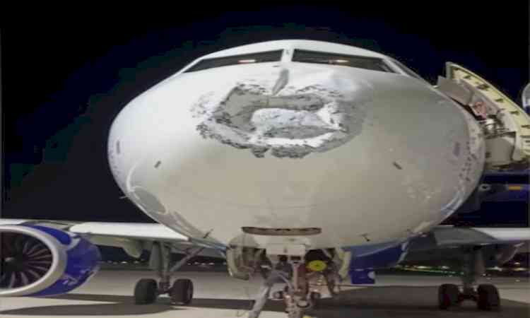 Lightning strike damages nose of aircraft en route from Patna to Lucknow; DGCA orders probe