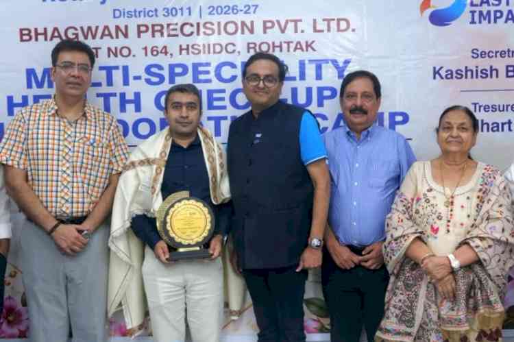Rohtak Health Drive: 400 Screened, 93 Units of Blood Donated