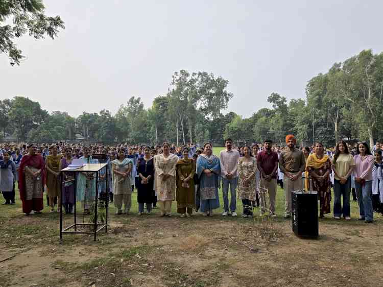 Panjab University Organises Community Outreach Activity in GMSSS 23- A in Observance of World Mental Health Day