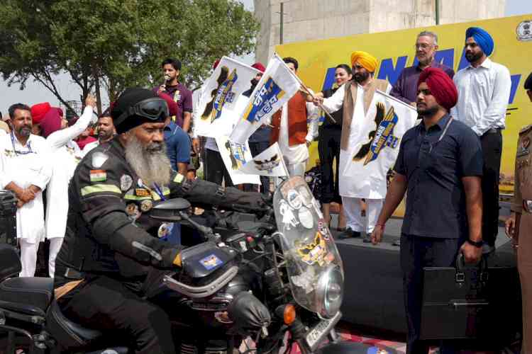 CM Bhagwant Singh Mann Flags Off Bike Rally to Launch Decisive ‘Yudh Nashean Virudh’