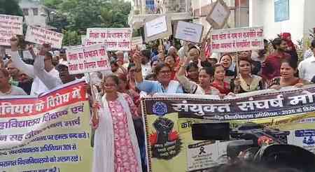 Over 50 detained during protest against proposed Mata Sita Women's varsity in Patna