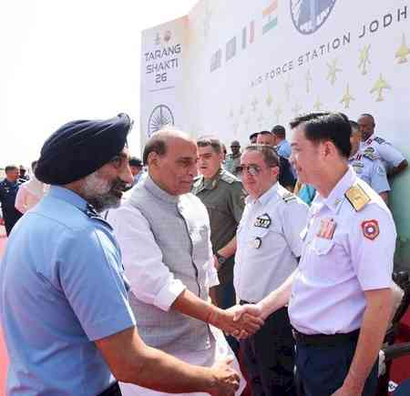 Tarang Shakti-2026: Rajnath Singh emphasises self-reliance in defence and international cooperation (Lead)