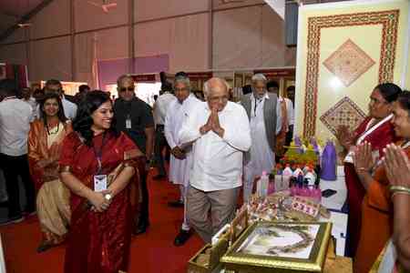 Gujarat CM opens 136 'Gram Haats' at bus stations to market Sakhi Mandal products
