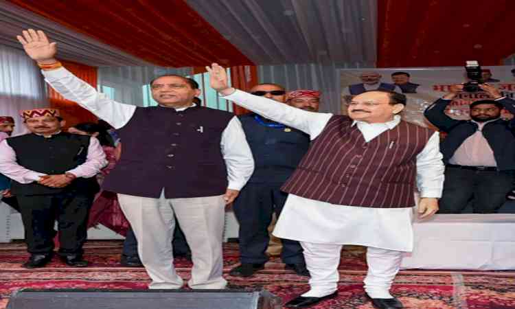 JP Nadda targets Sukhu govt over governance, healthcare projects