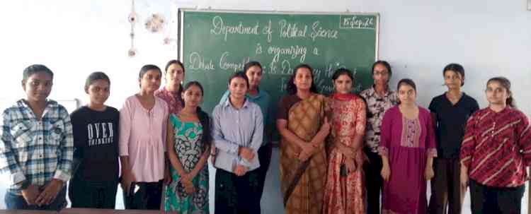 PCM S.D. College for Women Organises Debate Competition on International Day of Democracy