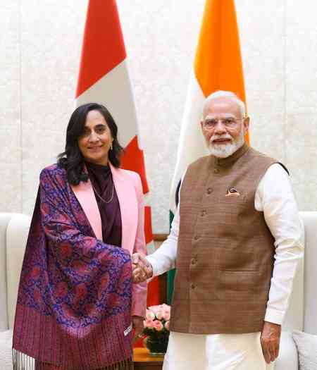 PM Modi, visiting Canadian Foreign Minister hold 'productive discussion' on further strengthening bilateral ties