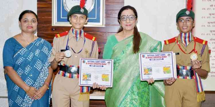KMV NCC Cadets Bring Laurels to Institution at National Camp 