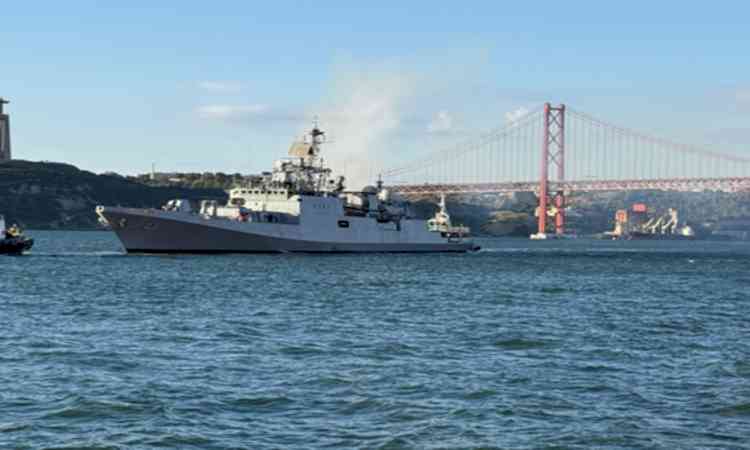 INS Trishul arrives in Portugal’s Lisbon after Konkan-26 exercise with Royal Navy