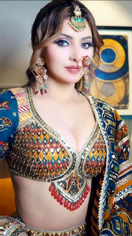 Urvashi Rautela Steals the Spotlight at Garba Night in a ₹70 Lakh Chaniya Choli 
