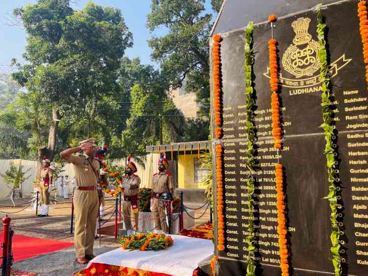 Police Commemoration Day Observed at Police Lines in Ludhiana