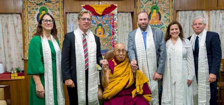 Five US Congress Members Meet Dalai Lama in Dharamshala; Sikyong Penpa Tsering Present