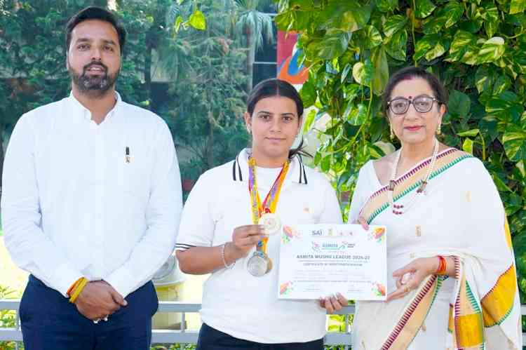 KMV'S Wushu Champion brings laurels with Triple gold medal triumph at National levels