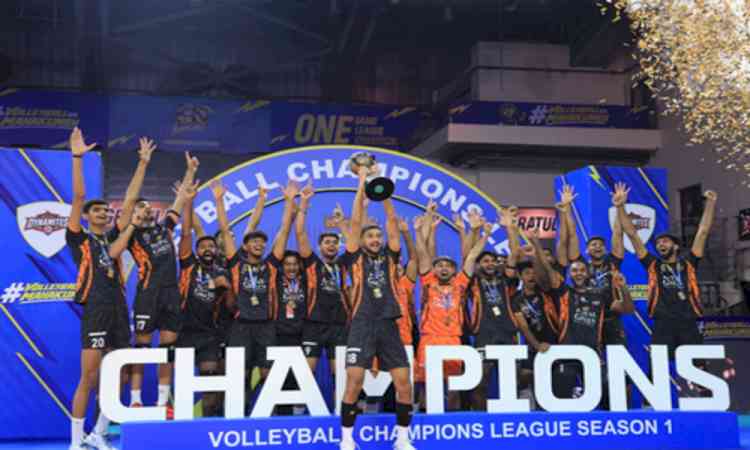 Delhi Dynamites rally past Emperia Marathas to win Volleyball Champions League title