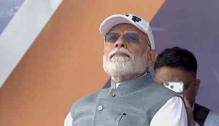 PM Modi witnesses IAF's air show, inaugurates garment facility in Varanasi