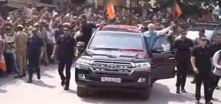 PM Modi arrives in Kashi, to attend Air Force Day show along with Defence Minister