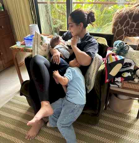 Sonam Kapoor gives a glimpse of her chaotic home, says life lately is all about her boys