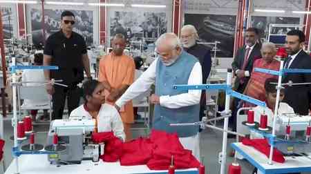 PM Modi inaugurates new garment manufacturing facility in Varanasi, interacts with workers
