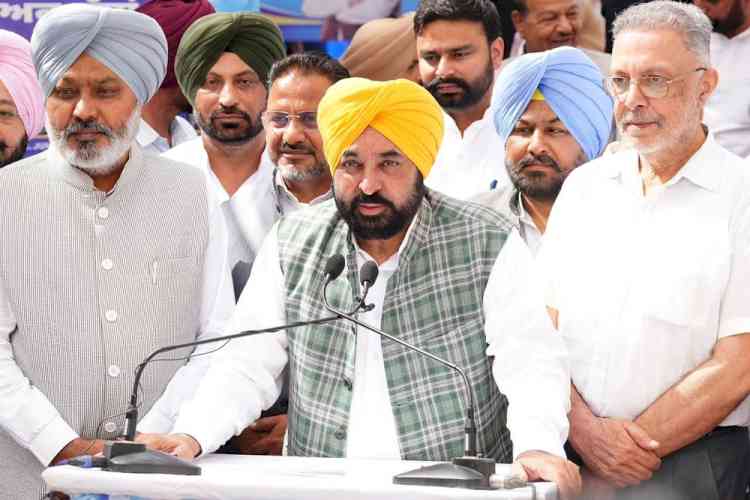 BJP Is Seeking Votes to Snatch Panjab University, Chandigarh and Punjab’s Water: CM Bhagwant Singh Mann